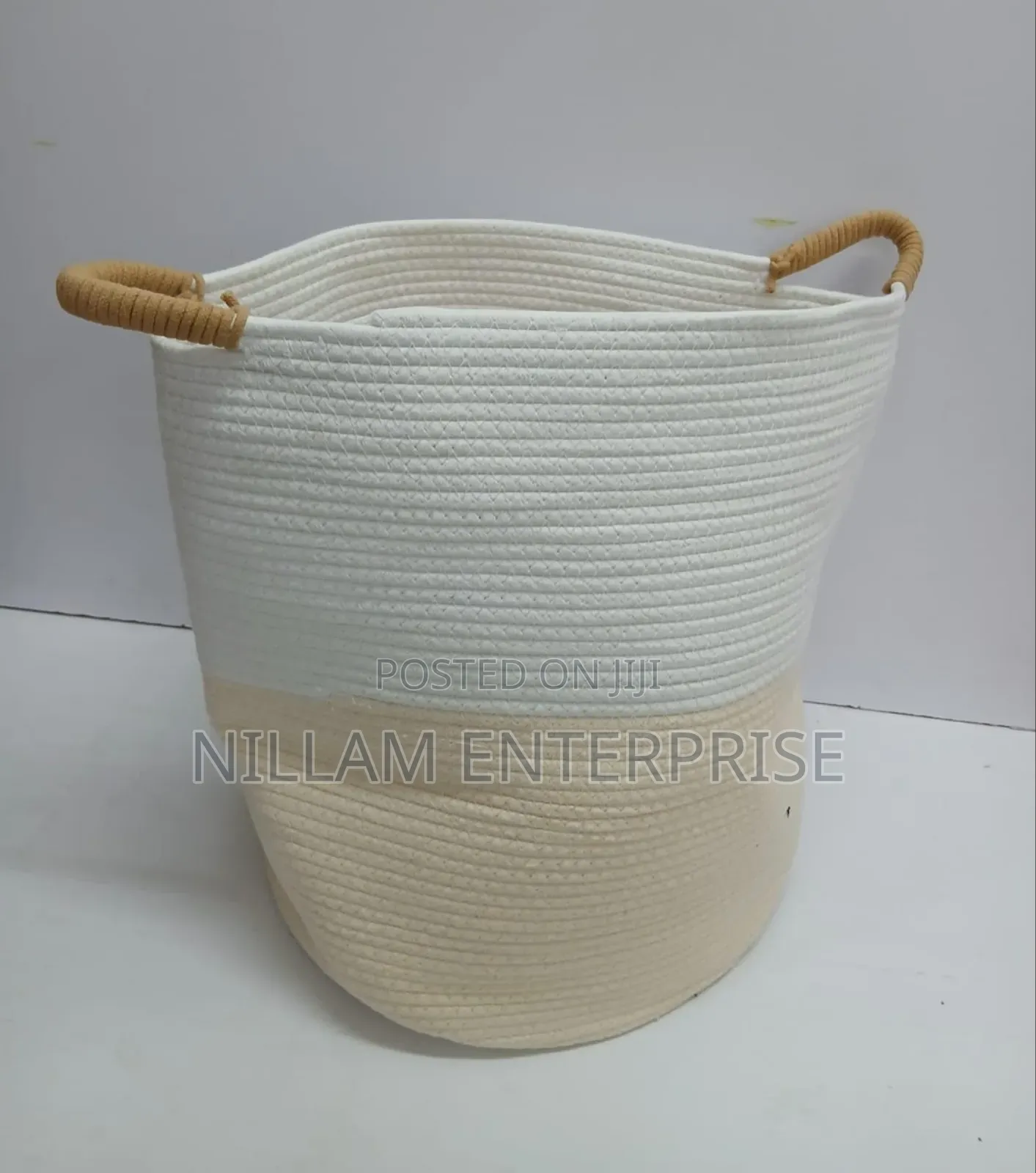 Big Laundry Basket Decorative Woven Basket