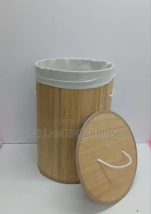 Foldable Large Capacity Wooden Laundry Basket*