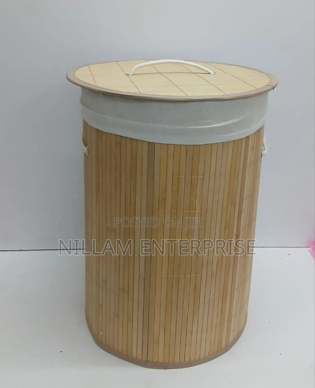Foldable Large Capacity Wooden Laundry Basket*