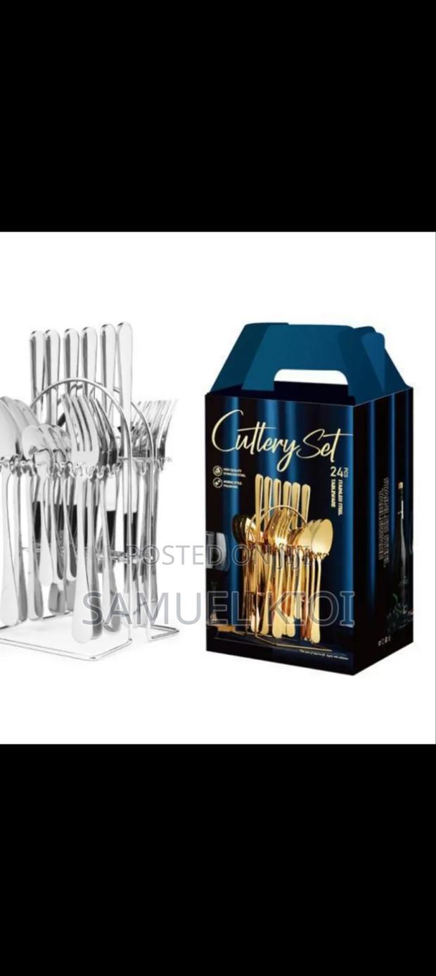 *24pc Cutlery Set (Silver Colour) - main view