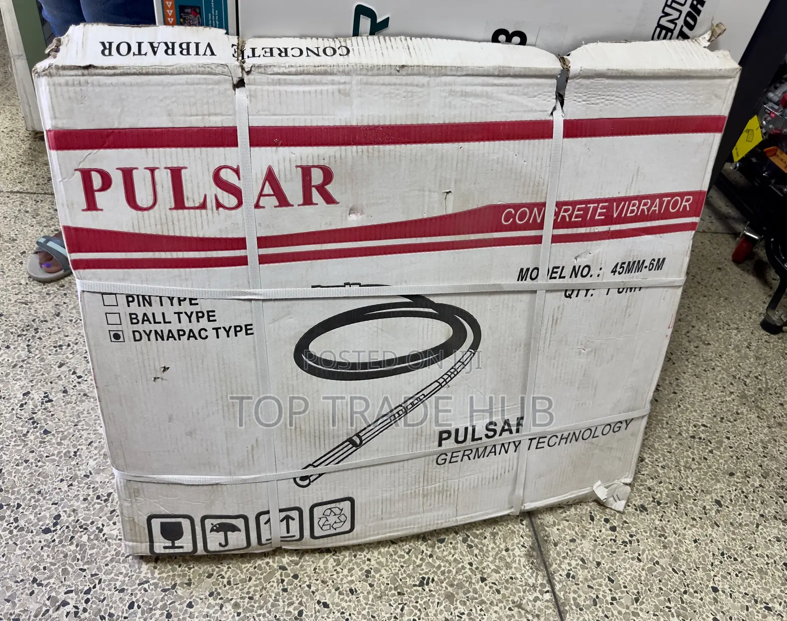 Pulsar Concrete Vibrator Poker 45mm By 6 Meters