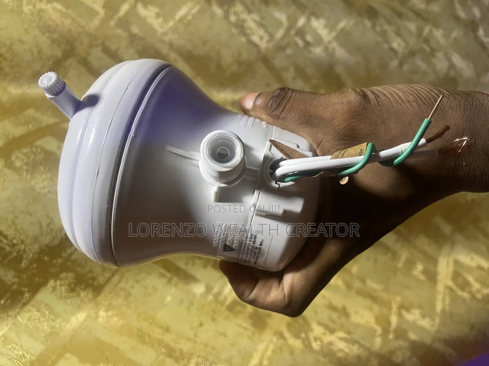Instant Hot Water Shower Head Ultra Large Size With Pipe