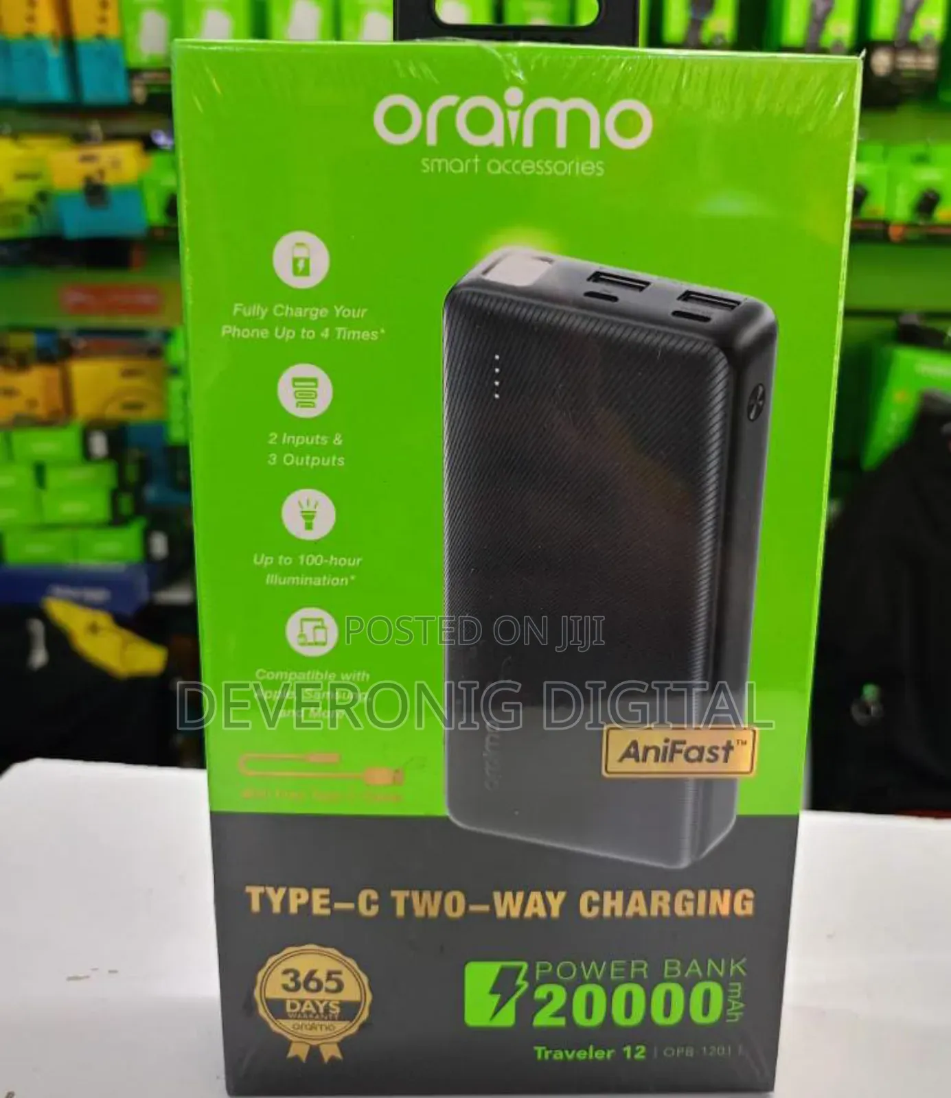 Oraimo Traveler 12 Opbmah Powerbank