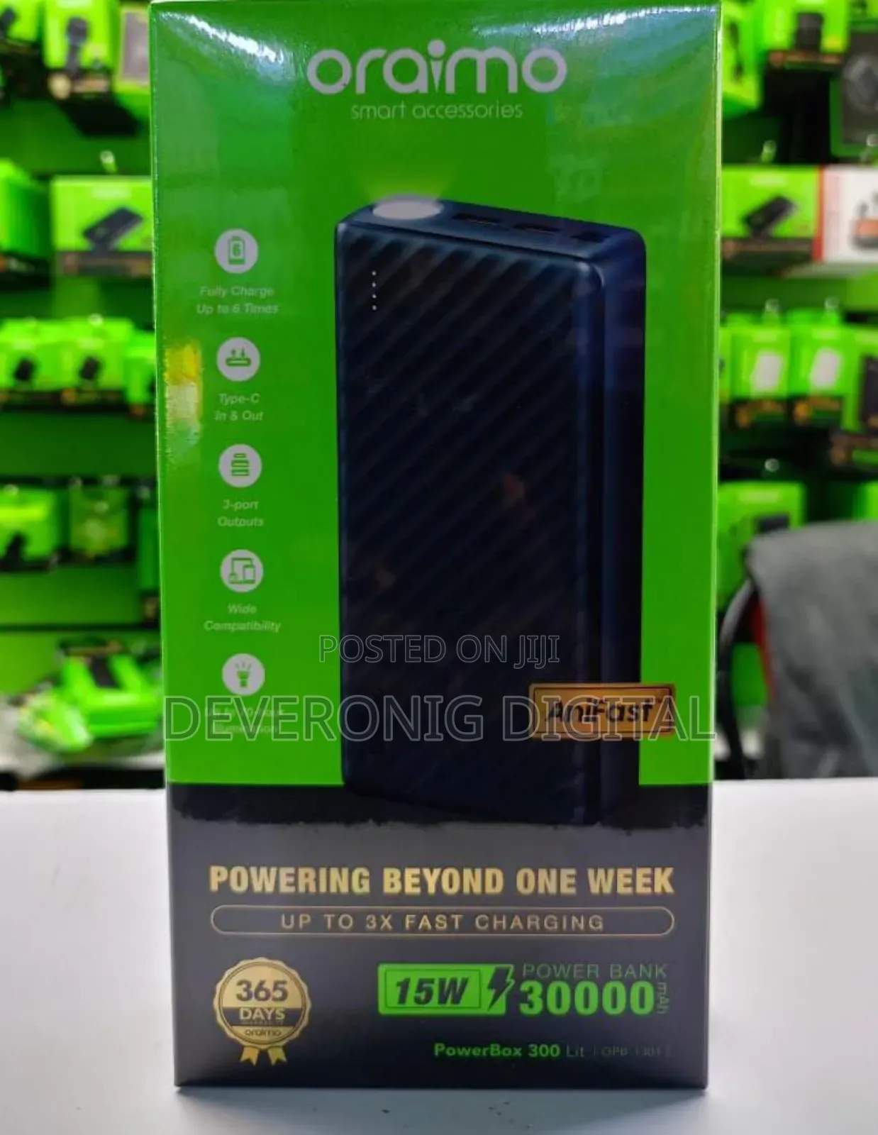 Oraimo Powerbox 300 Lit Opb-1301 30000mah Powerbank