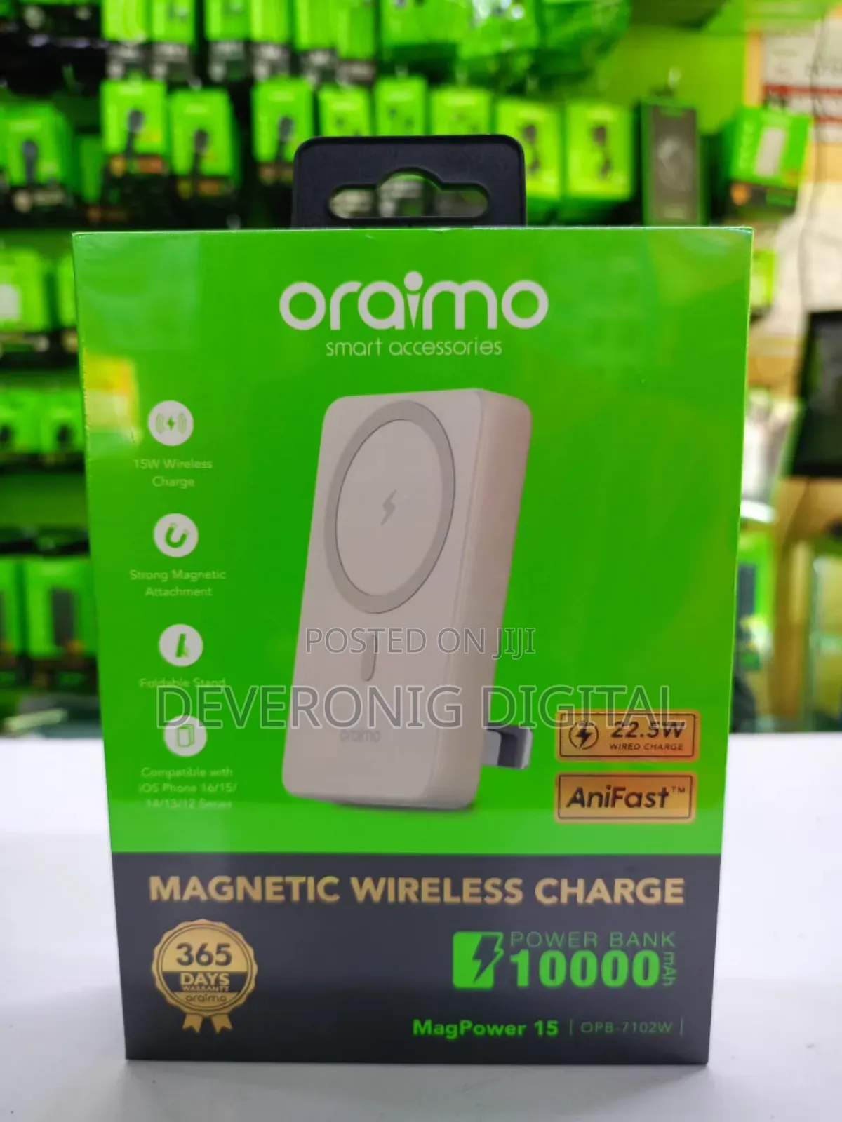 Oraimo Magpower 15 Opb-7102w Wireless Magnetic Powerbank