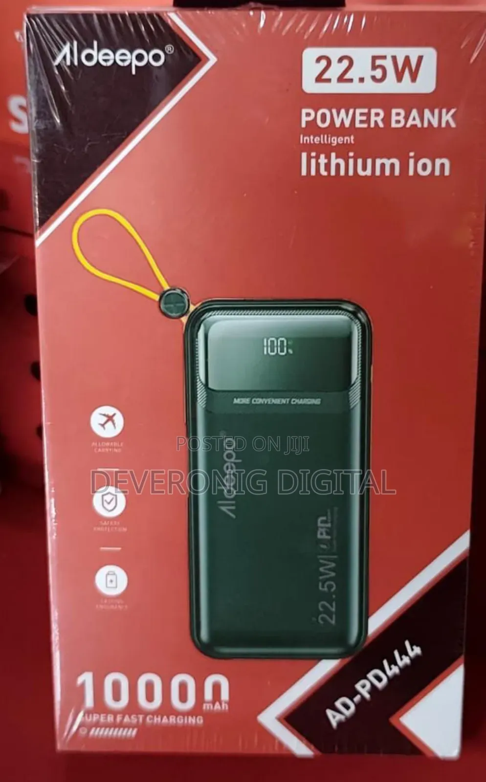 *Aldeepo Pd 4444 22.5w*
- 10,000 Mah
- Super Fast Power Bank 
-
