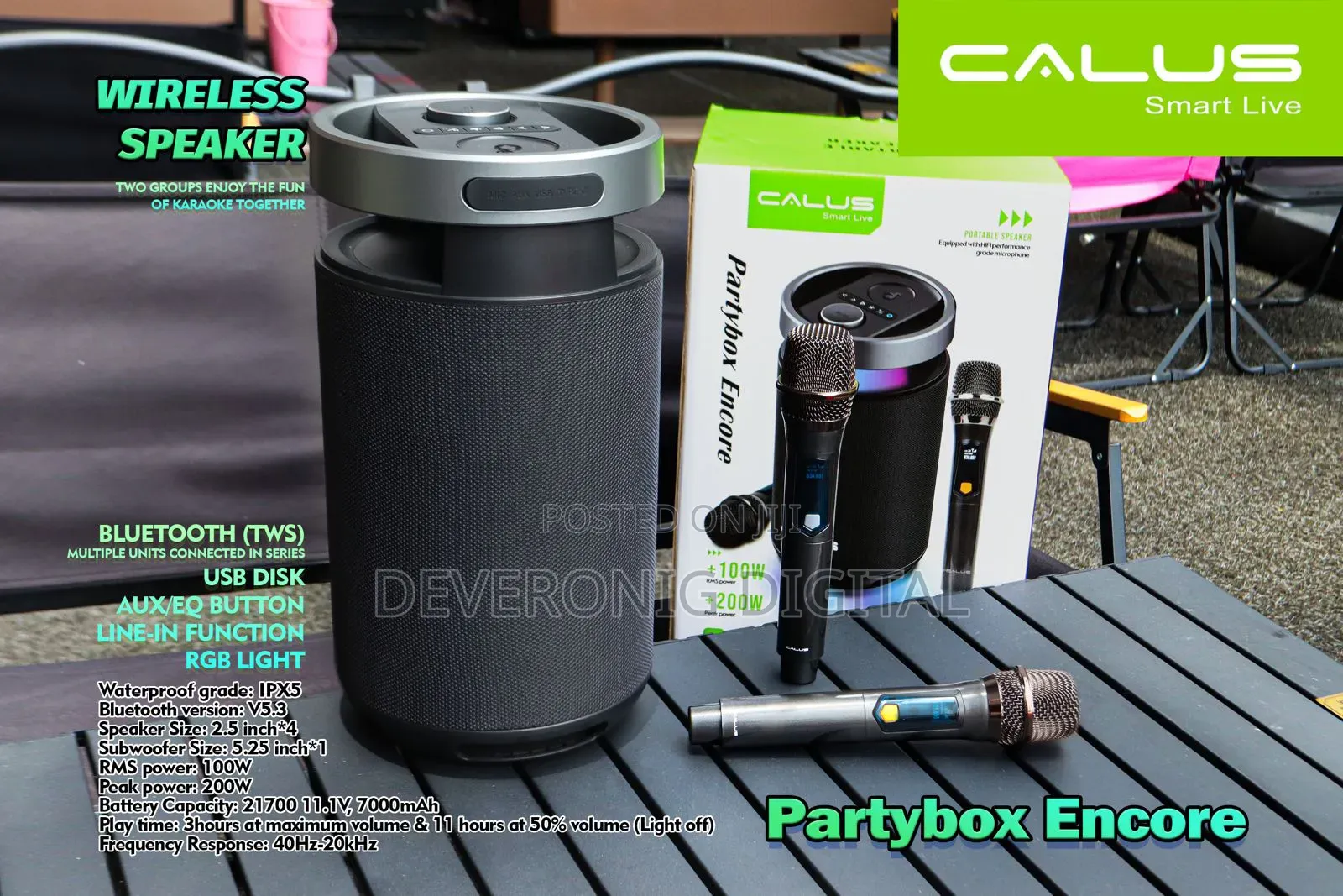 *Calus Partybox Speaker