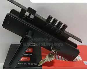 Yls BLK Steel Door Lock