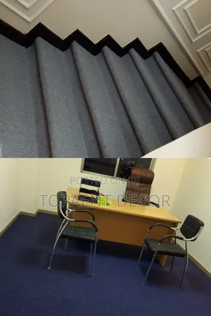 Blue Office Floor Carpets,Grey Staircase Wall To Wall Carpets