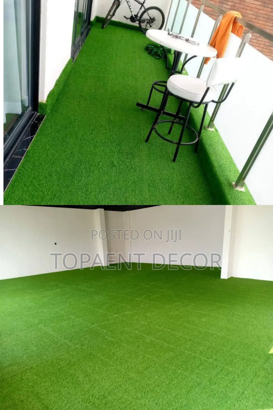 Car Parking Loat And Balcony Rest Area Artificial Green Grass Carpet