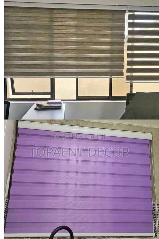 Beige And Purple High Quality Material Vertical Blinds - main view