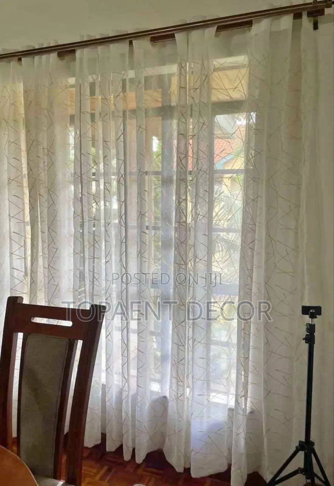 See Through Elegant Themed Window Curtain Sheers