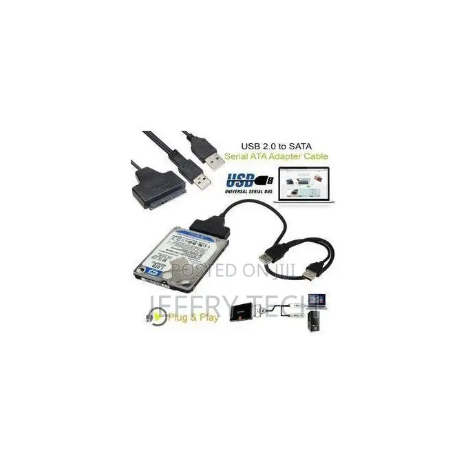 Usb 3.0 to Sata 2.5 Inch Hard Disk Adapter Cable With Power