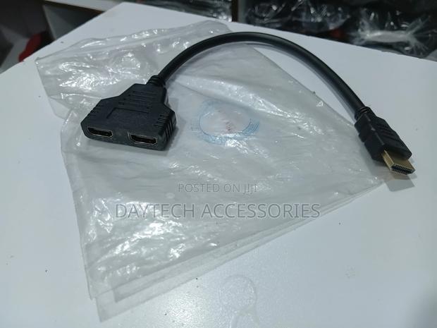 Hdmi Splitter Adapter Cable 1 Male to Dual Hdmi 2 Female
