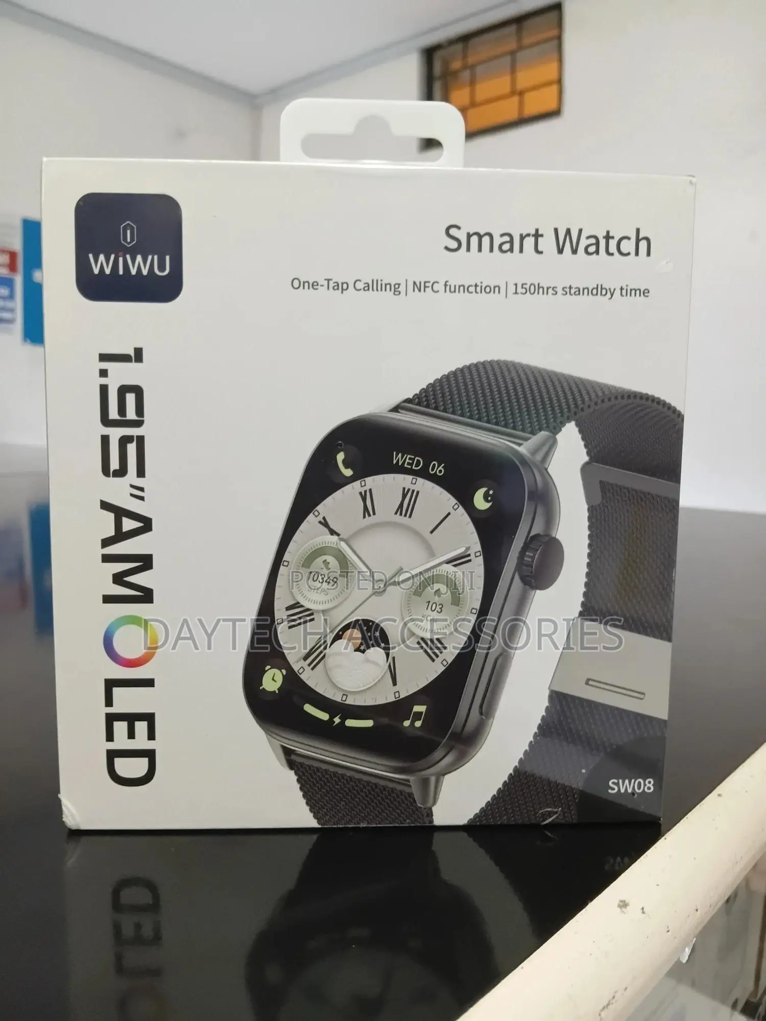 Wiwu Sw08 Sports Smart Watch – Black
