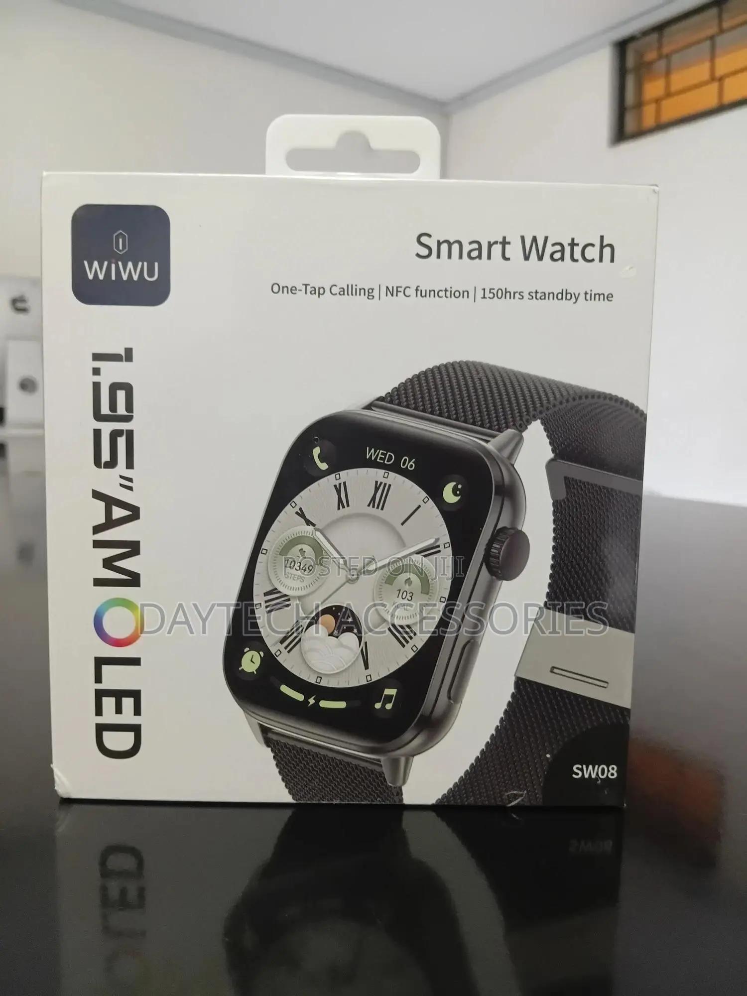 Wiwu Sw08 Sports Smart Watch – Black