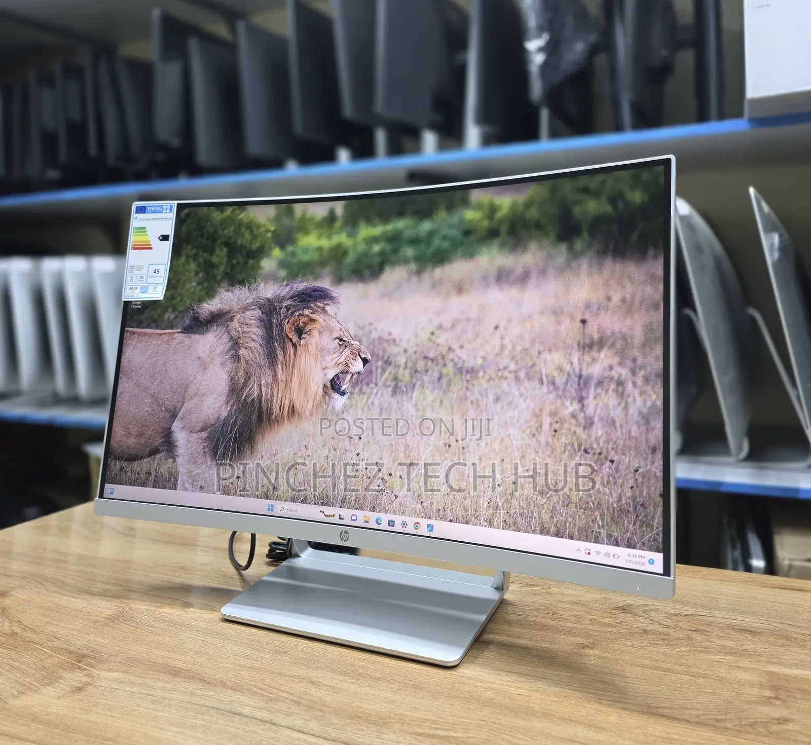 Hp 27 Inch Curved Display Brand New Monitor 1920*1080 75hz