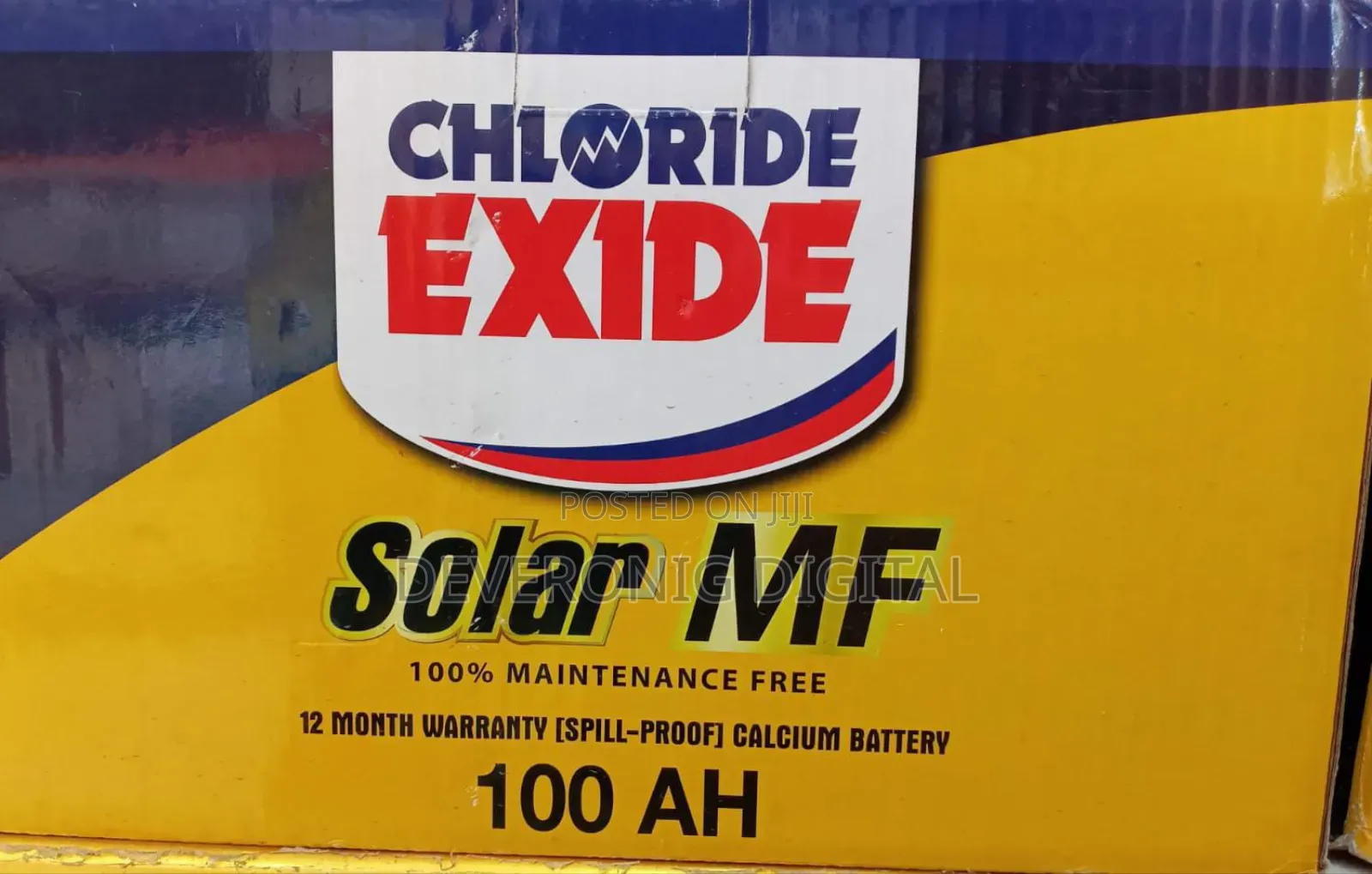 *Chloride 100ah Solar Battery