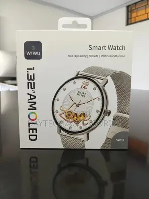 Wiwu Sw07 Smart Watch Silver/Gold 1.32" Amoled Display Bt Call