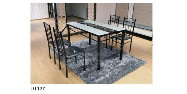 Blackwhite Dining Table and Chair