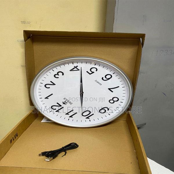 Classic White Quartz Wall Cloc - main view