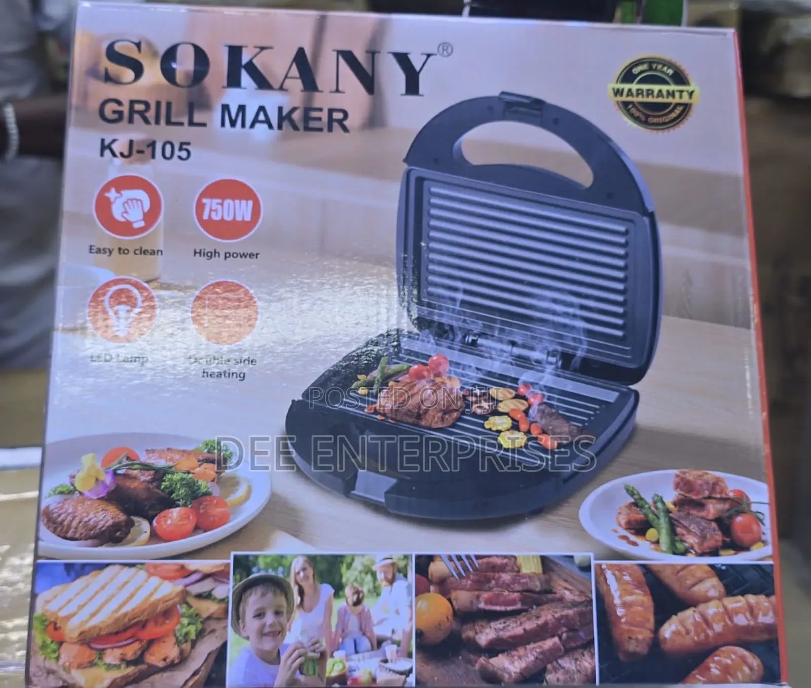 Sokany 2 Slice Grill Machine