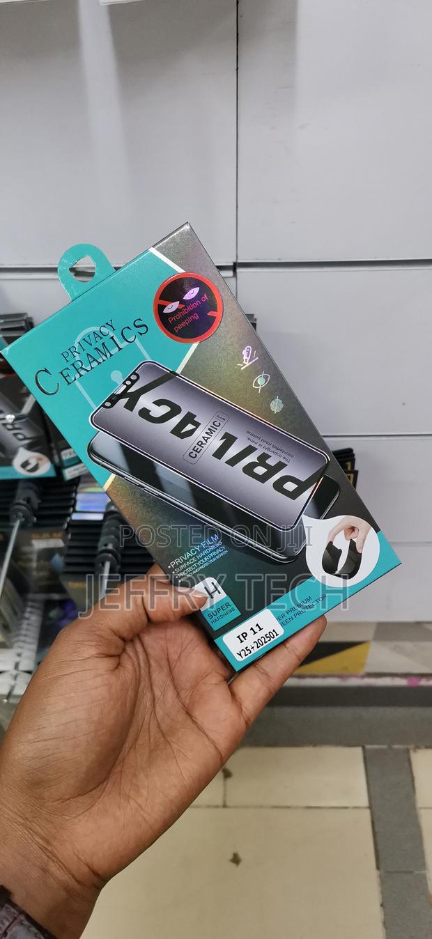 Joeyu Ceramic Privacy Protector Soft Film Anti-Spy for iPhone 11 - thumbnail 3