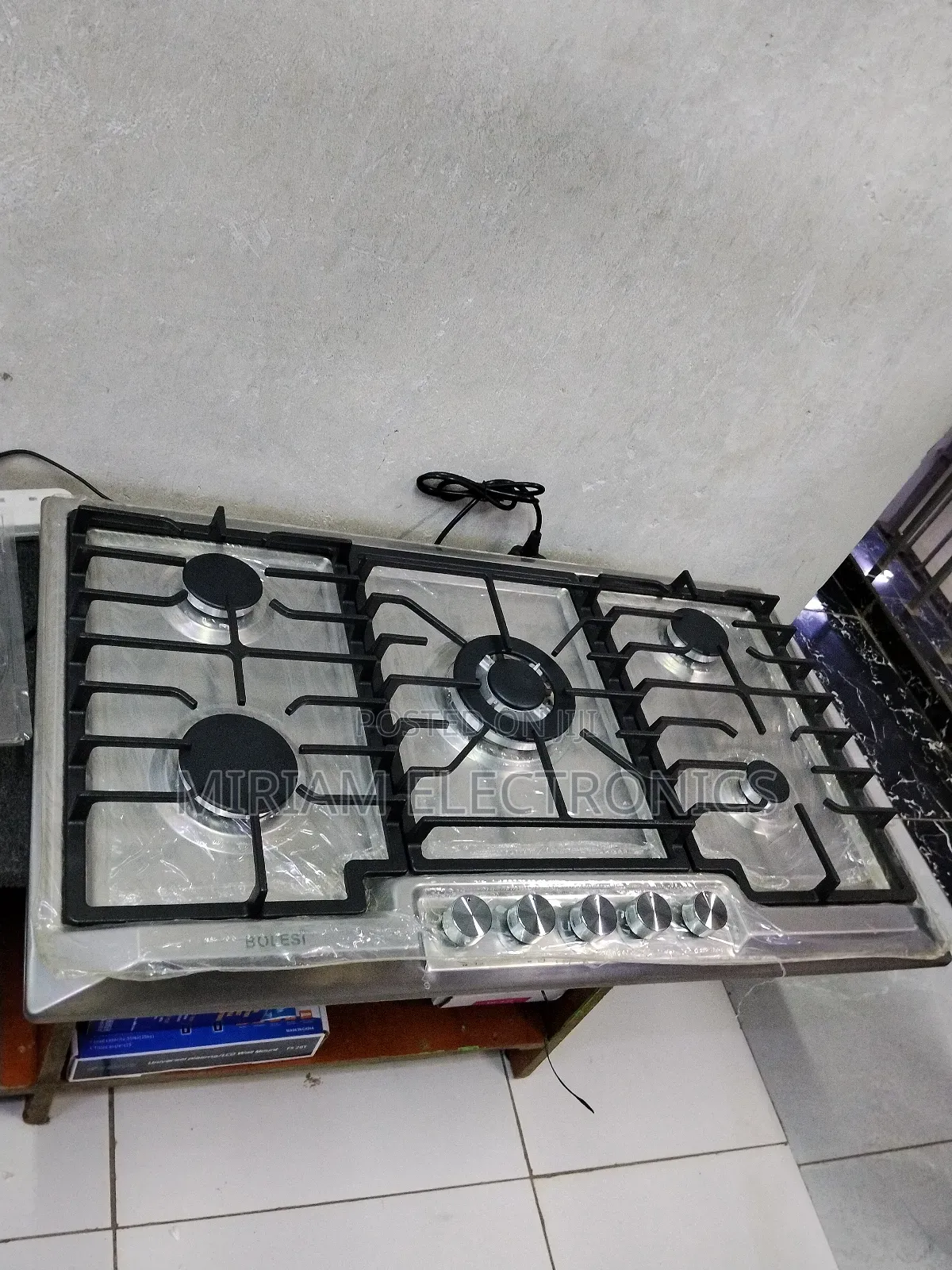 Bolesi Built in 5 Gas Stainless Steel Hob