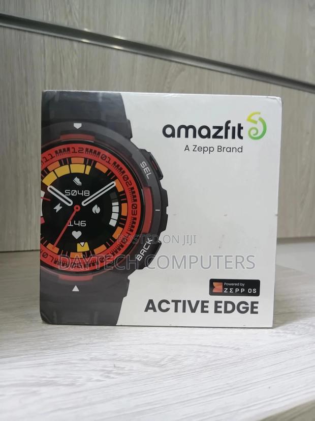 Amazfit Active Edge Smart Watch - Black - main view