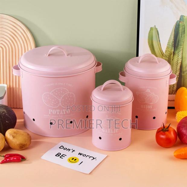 TDT-01 3pc Potato, Onion, Garlic 3in1 Perforated Storage