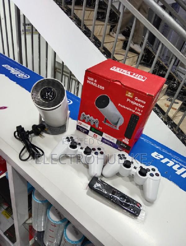 Game Projector Hy300 2in1 Projector With 2 Wireless Game Controllers - main view