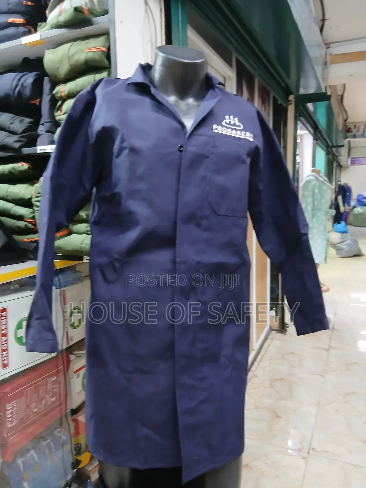 Dust Coat Navy Blue for Cleanliness
