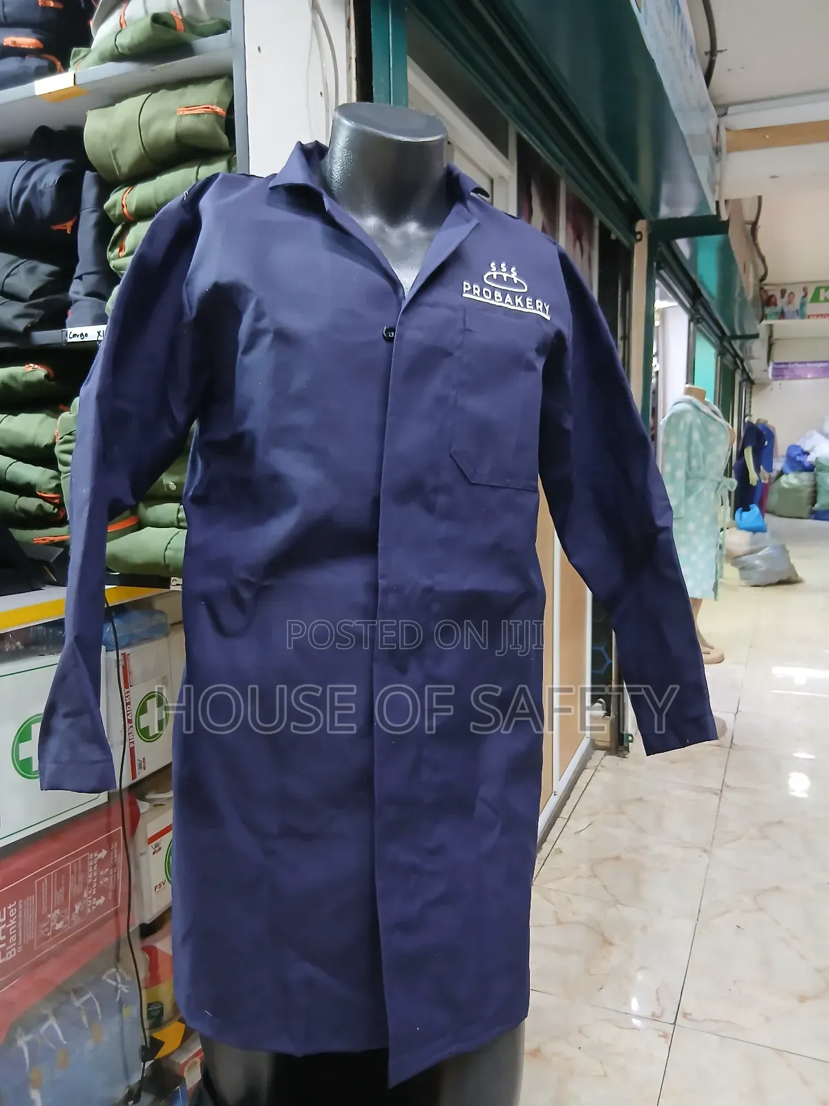 Dust Coat Navy Blue for Cleanliness