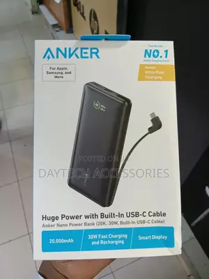 This Is the Anker Nano Power Bank (, 30w, Built-in Usb-C Cable).