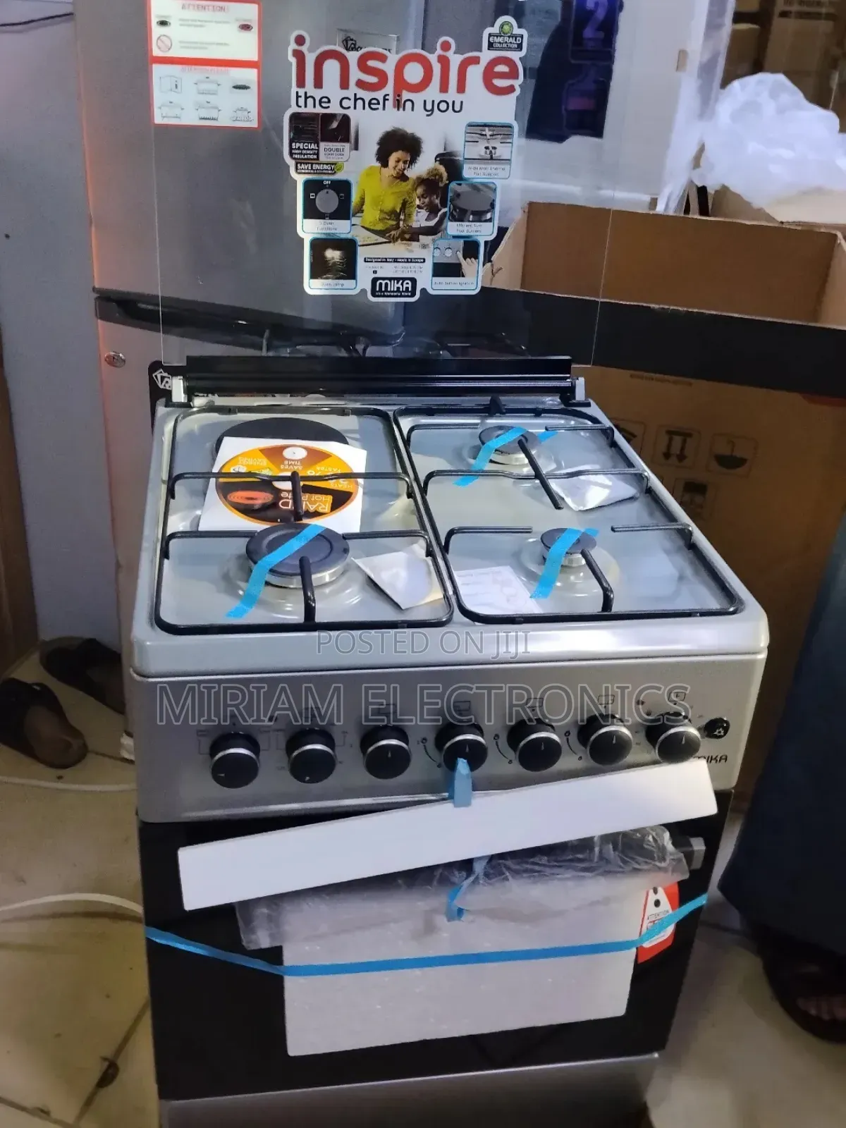 Mika 58 by 58 3 Gas and 1 Rapid Hot Plate