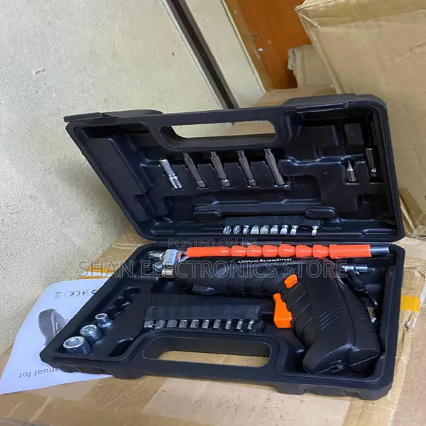 Rechargeable Screwdriver Tool Set With Carry Case