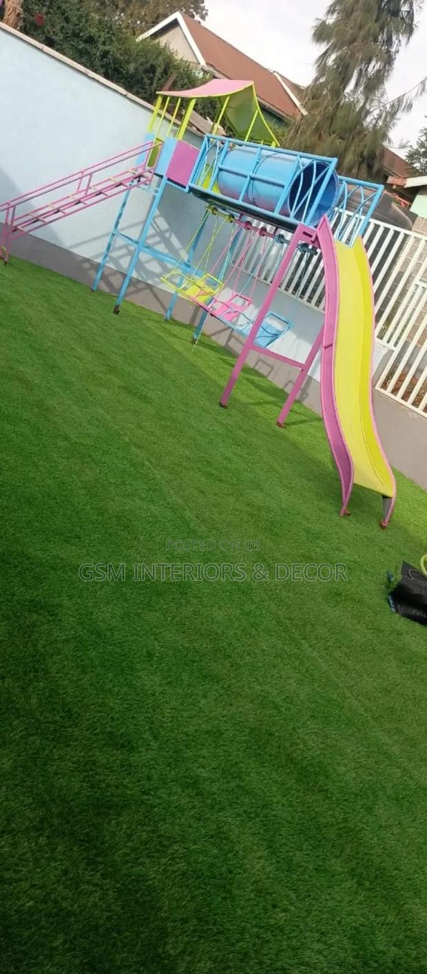 Artificial Green Grass for Children Playgardens