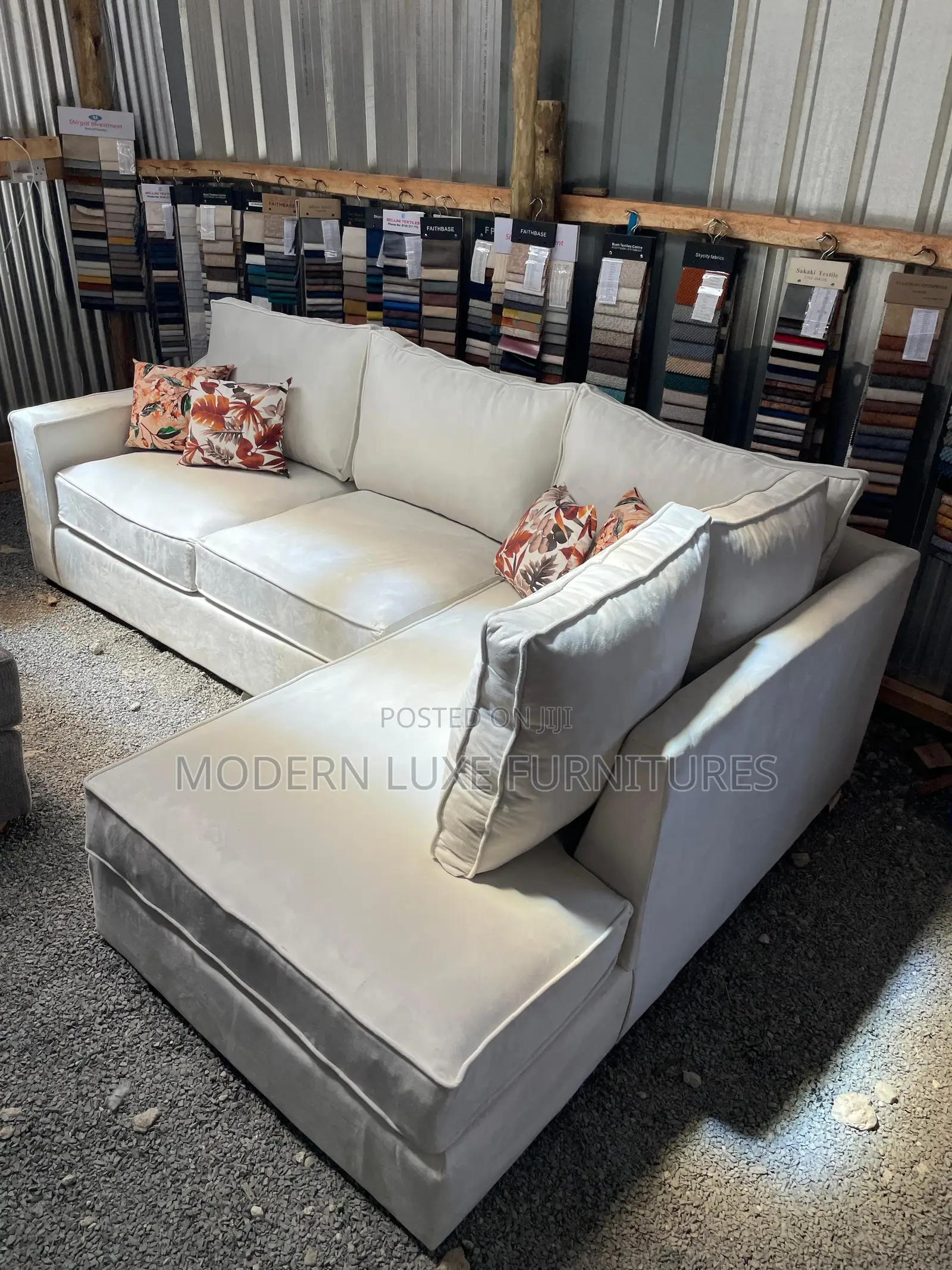 White L Sofa