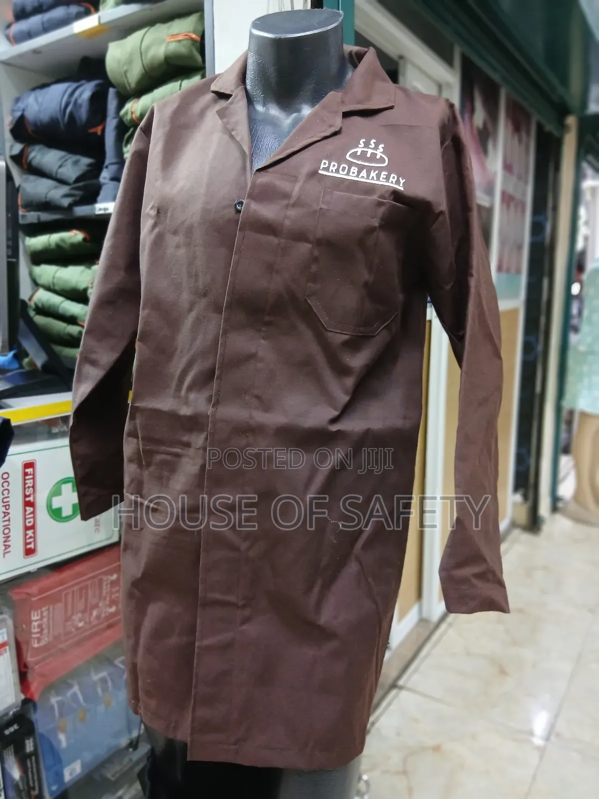 Easy Put on or Remove Dust Coats Brown