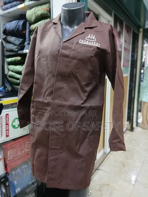 Easy Put on or Remove Dust Coats Brown