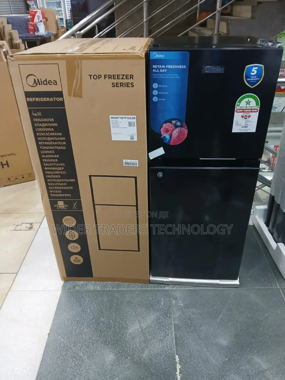 Midea 127litres Double Door Fridge (Mdrt187fgg28
