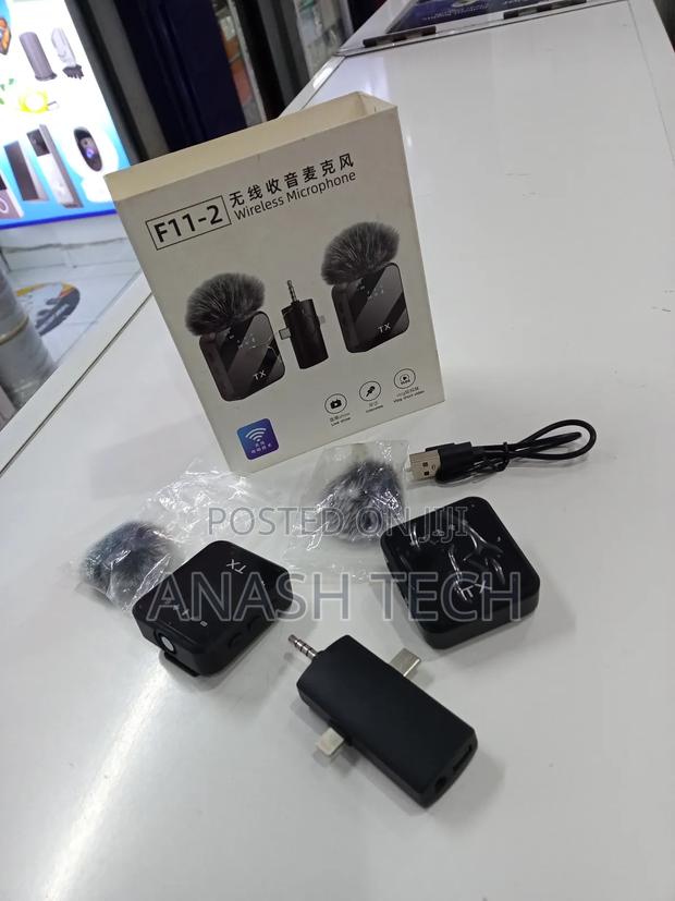 F11-2 Dual Wireless Microphones for Phone Camera - thumbnail 2
