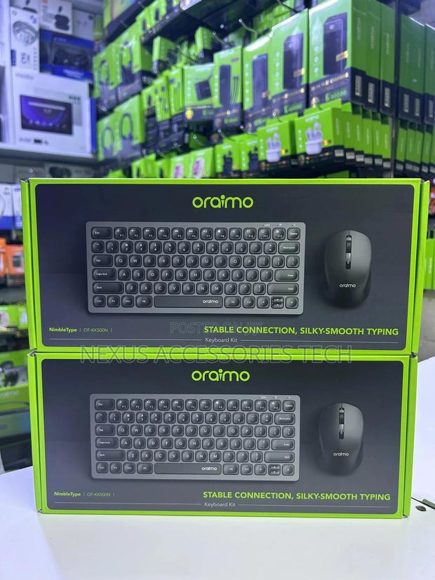 Oraimo Nimble Type of-Kk500n ,Wireless Keyboard + Mouse