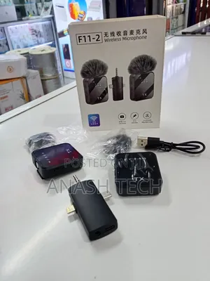 Wireless Microphone F11-2 Lavalier Microphone for Contect Creation
