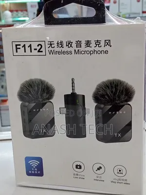 3 in 1 F11-2 Dual Wireless Microphone for iPhone and Android