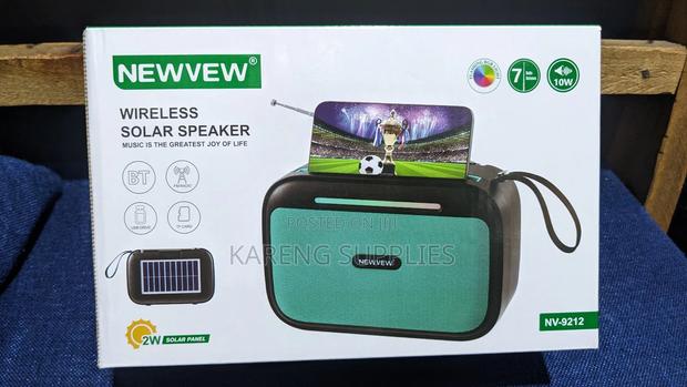 Newvew Bluetooth Wireless Solar Speaker (Nv -9212) - main view