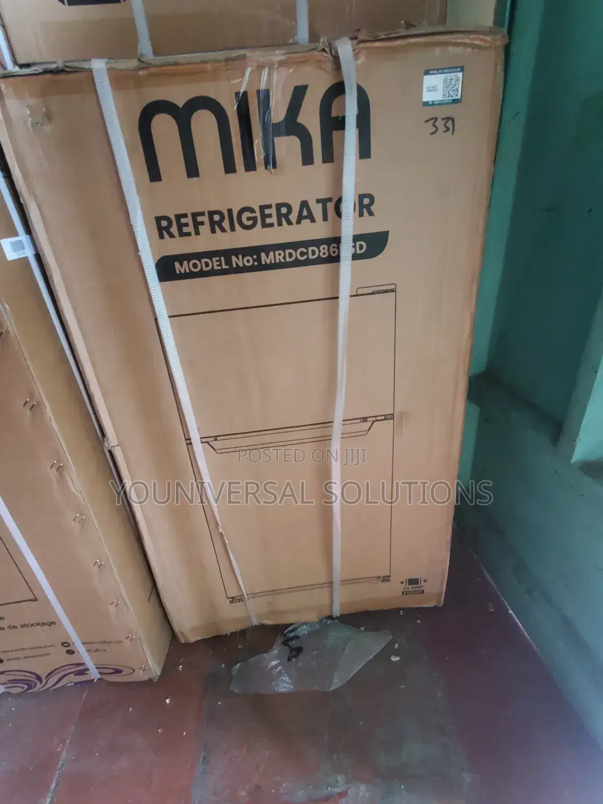86 Litres Mika Double Door Refrigerator Brand New