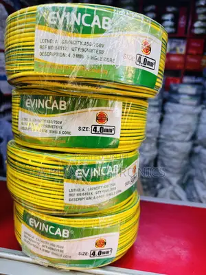 Evincab 4.0mm Single Core Cable 90m(Yellow Green) – Heavy Duty