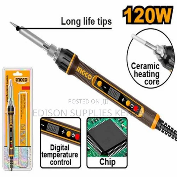 Ingco Soldering Iron 120w Digital Temperature Control Solder Gun 120 W - thumbnail 2