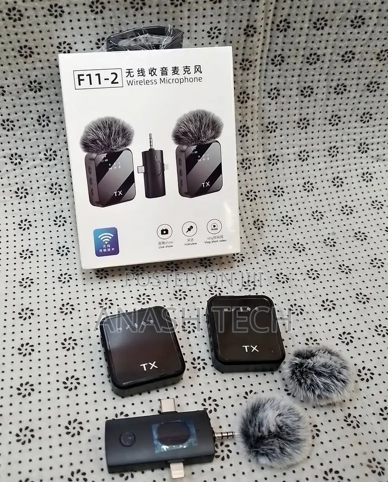 F11-2 Wireless Mic – Compatible With Android, iPhone, Aux